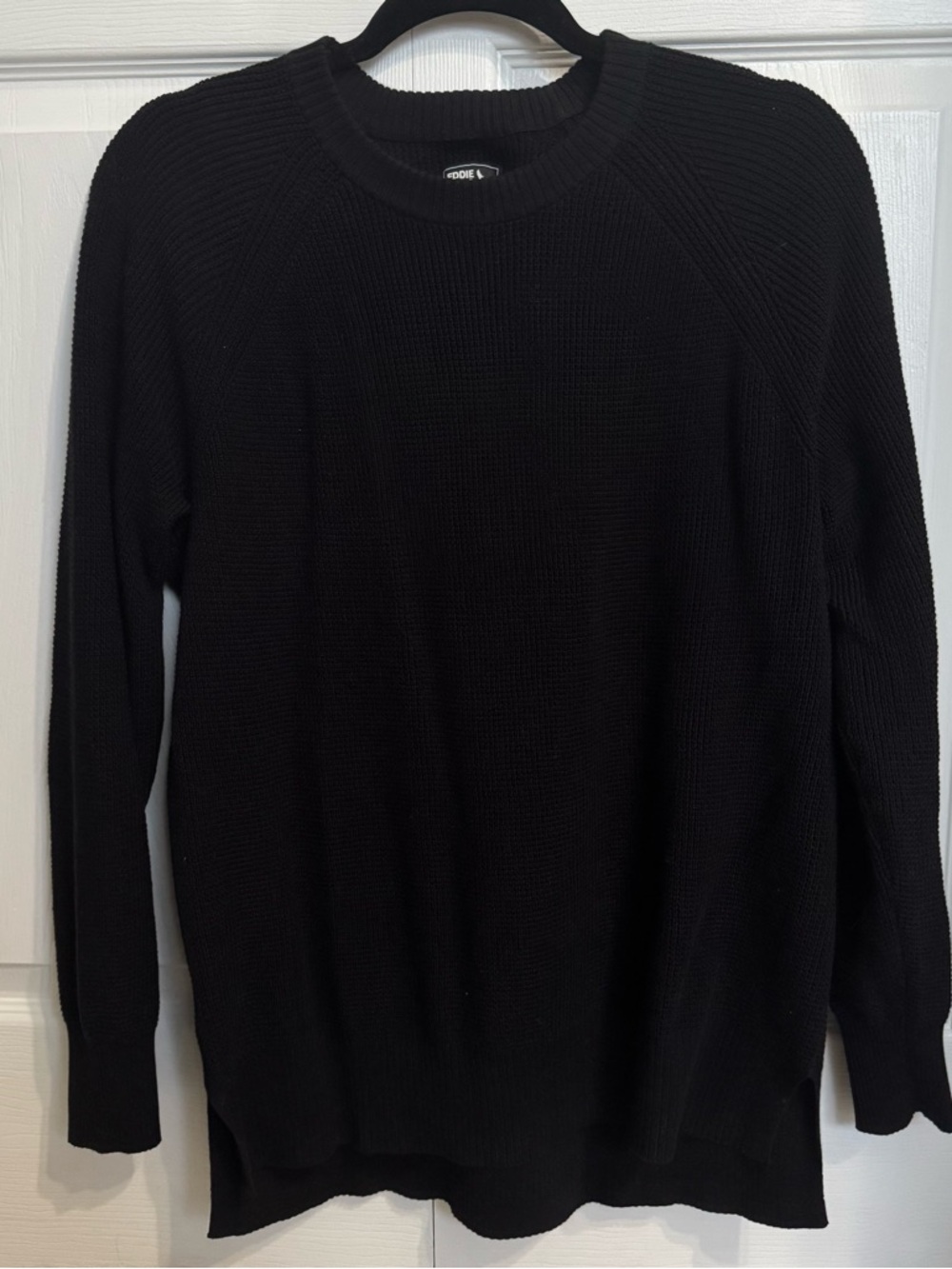 Eddie Bauer women’s cascadia black Crewneck Knit Sweater small